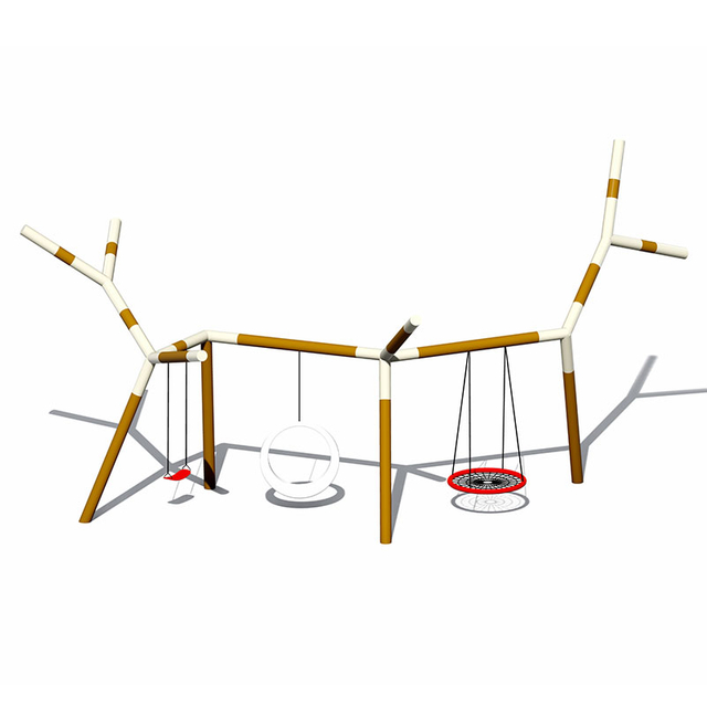 镀锌管儿童树枝秋千户外游乐场