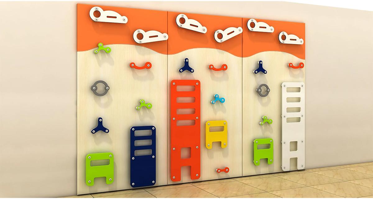 卡通儿童室内攀岩墙更多款式