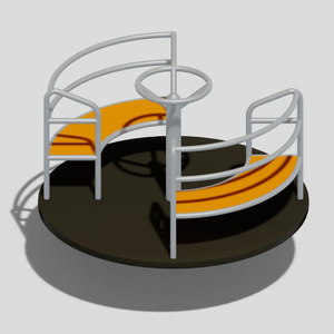 儿童安全旋转环岛 |商业游乐设备