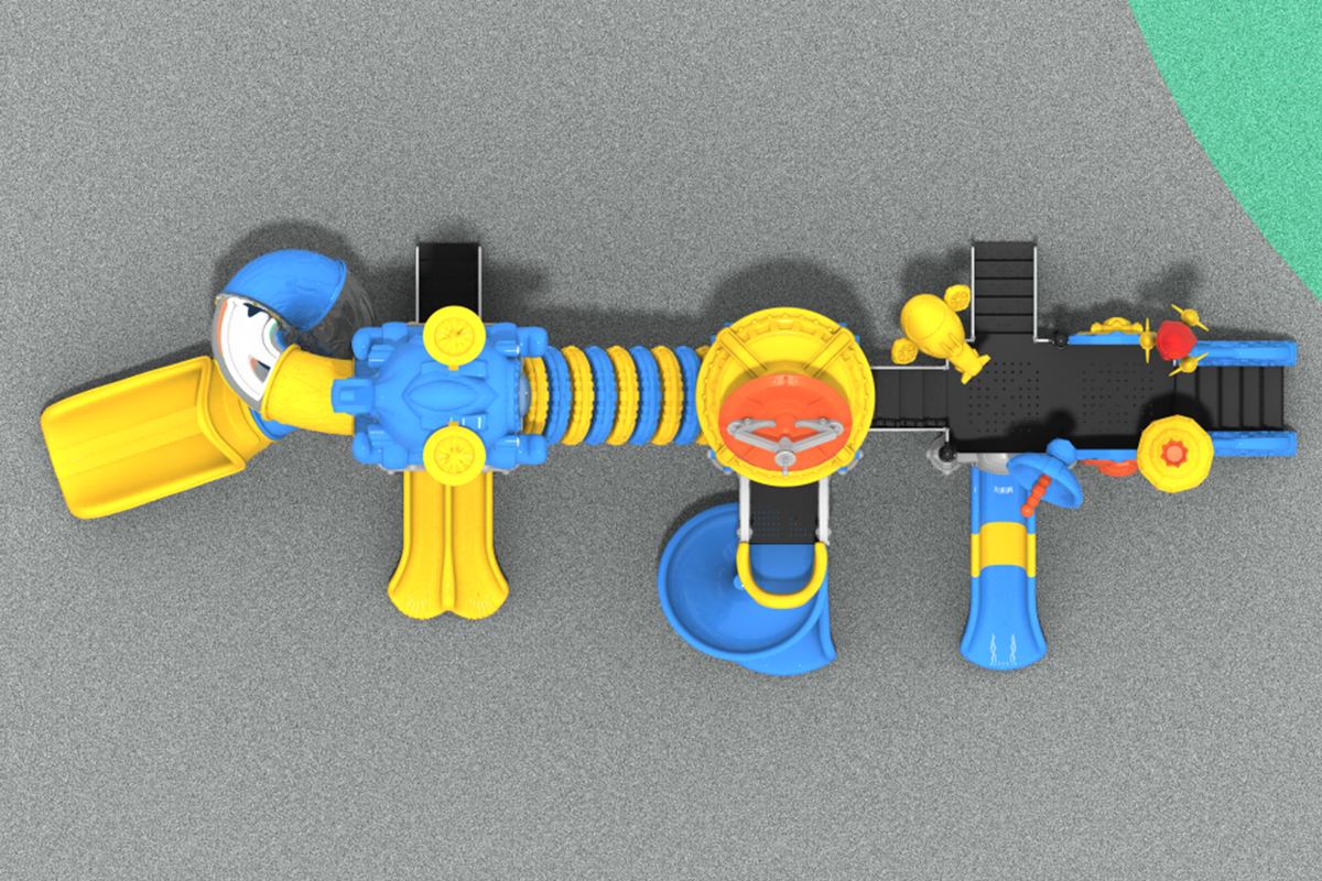 带滑梯的户外玩具套装 (3)