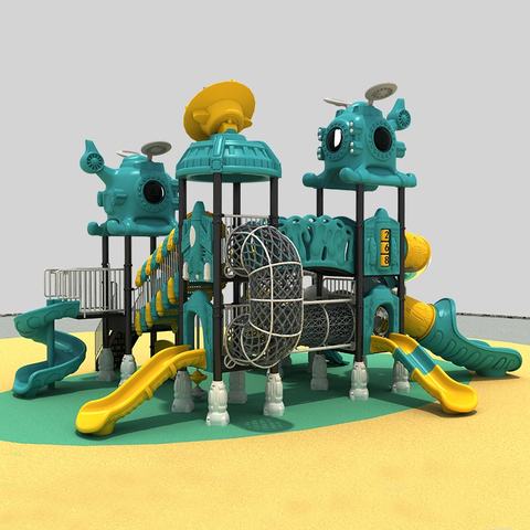 具有银河冒险功能的儿童游乐场滑梯