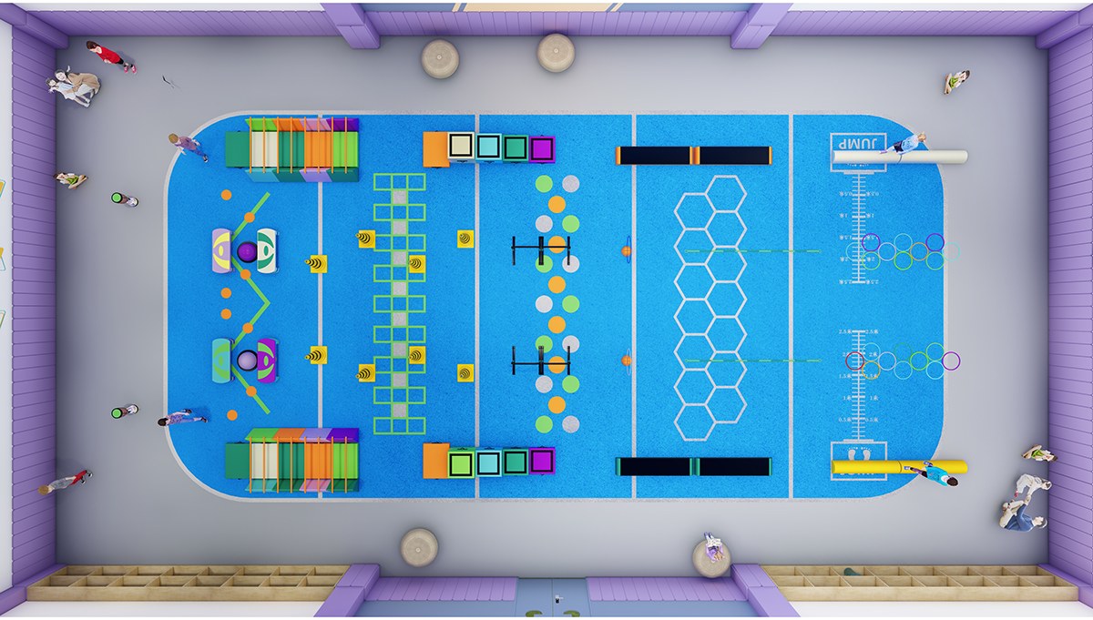 儿童体适能馆基础跑酷训练器材套装其他方案