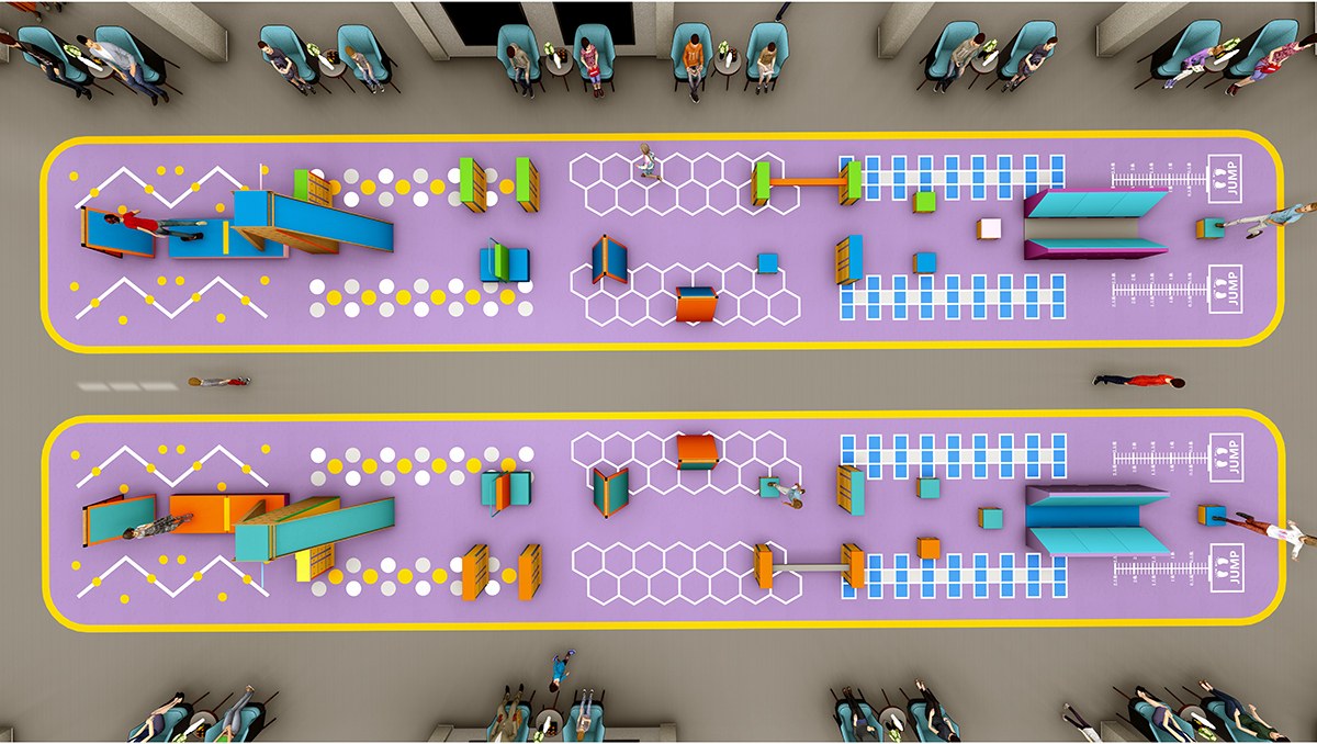 大型室内综合体能跑酷拓展设备产品详情&middot;