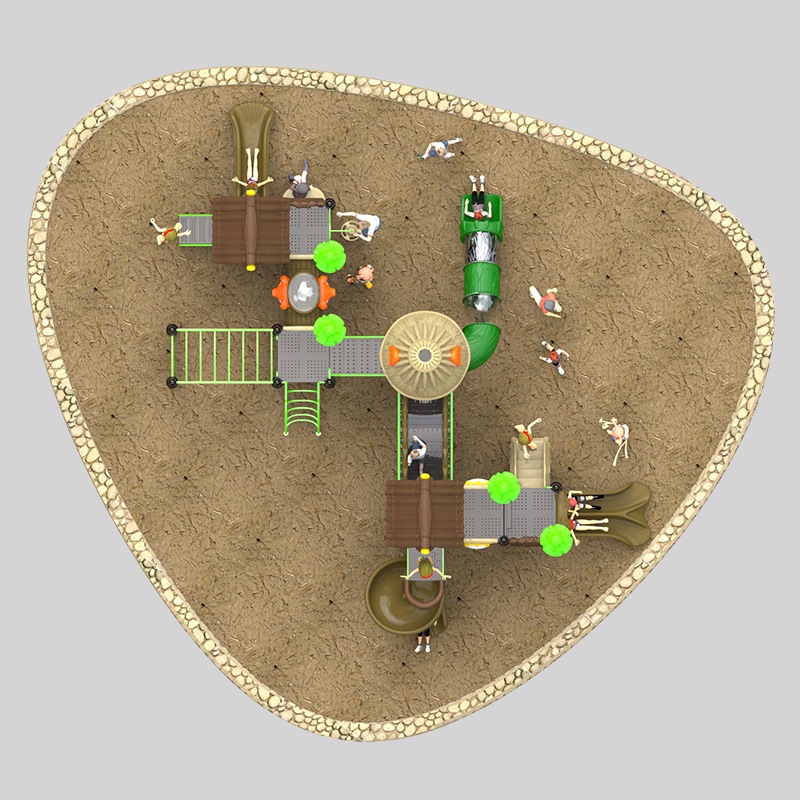 适合儿童娱乐的优质户外游乐场滑梯 