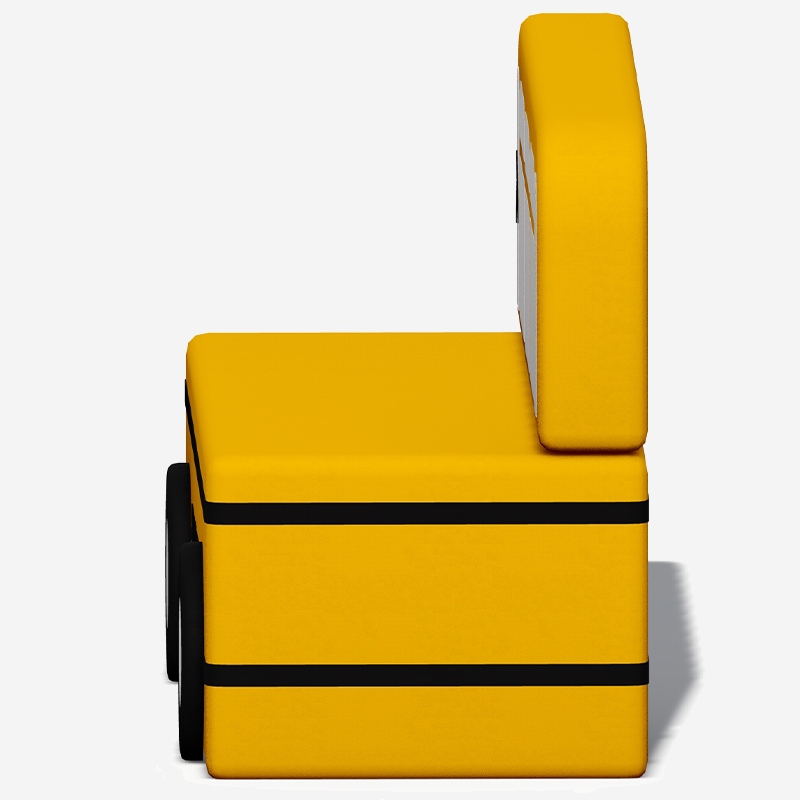 校车造型儿童软体沙发_幼儿园软包休息座椅_早教中心卡角色扮演道具
