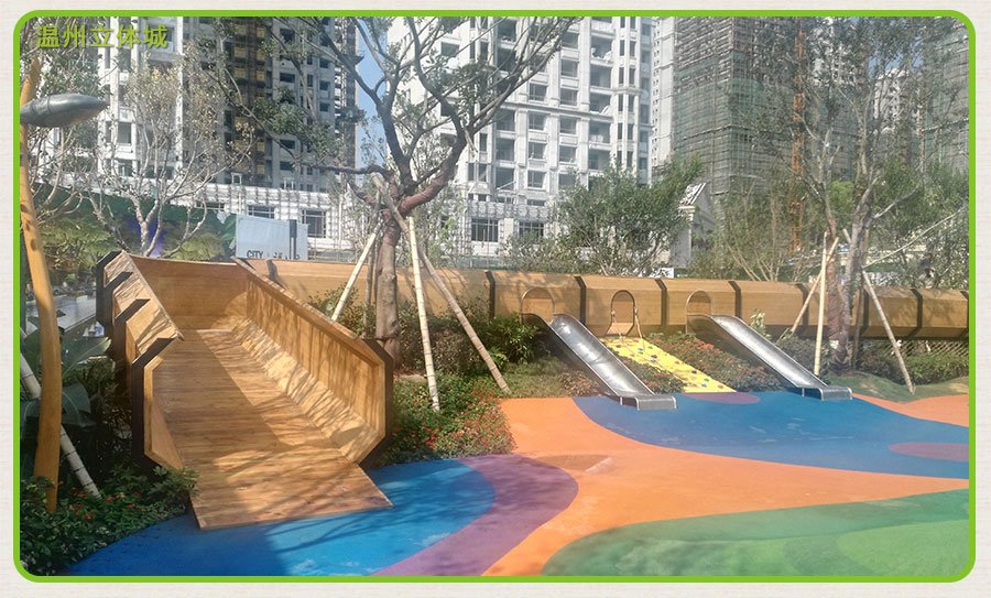 绳网组合滑梯工程案例 (5)