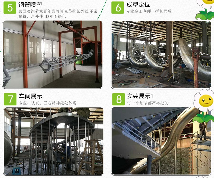 潜艇儿童乐园组合游乐生产工艺 (2)