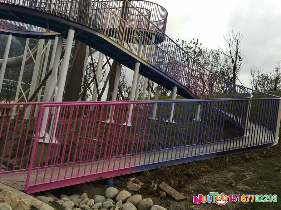 非标游乐+成都高投走廊及不锈钢大滑梯+天鹅组合滑梯 (16)