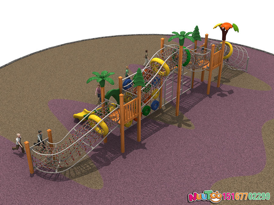 实木组合滑梯+原木组合滑梯+组合滑梯+儿童组合滑梯+小区组合滑梯-(27)