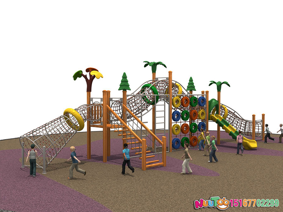 实木组合滑梯+原木组合滑梯+组合滑梯+儿童组合滑梯+小区组合滑梯-(26)