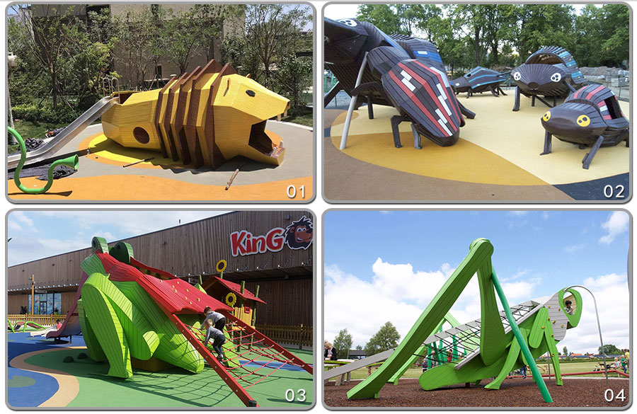 组合滑梯+实木组合滑梯+木质组合滑梯+无动力游乐设施+原木组合滑梯_12