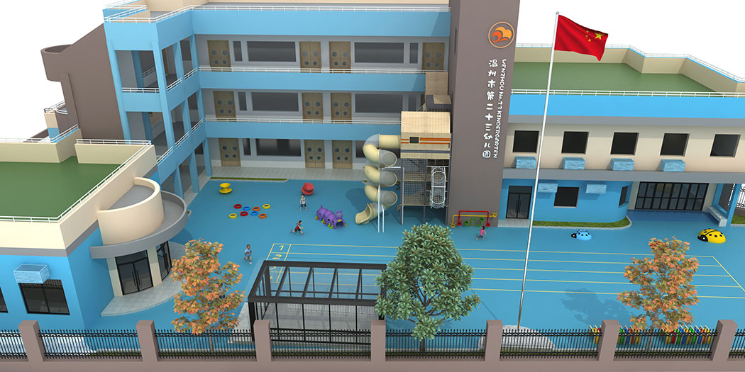 幼儿园户外活动栈道-(7)