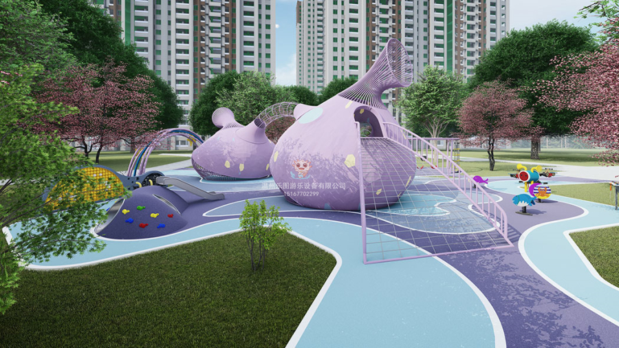 户外组合滑梯 (9)