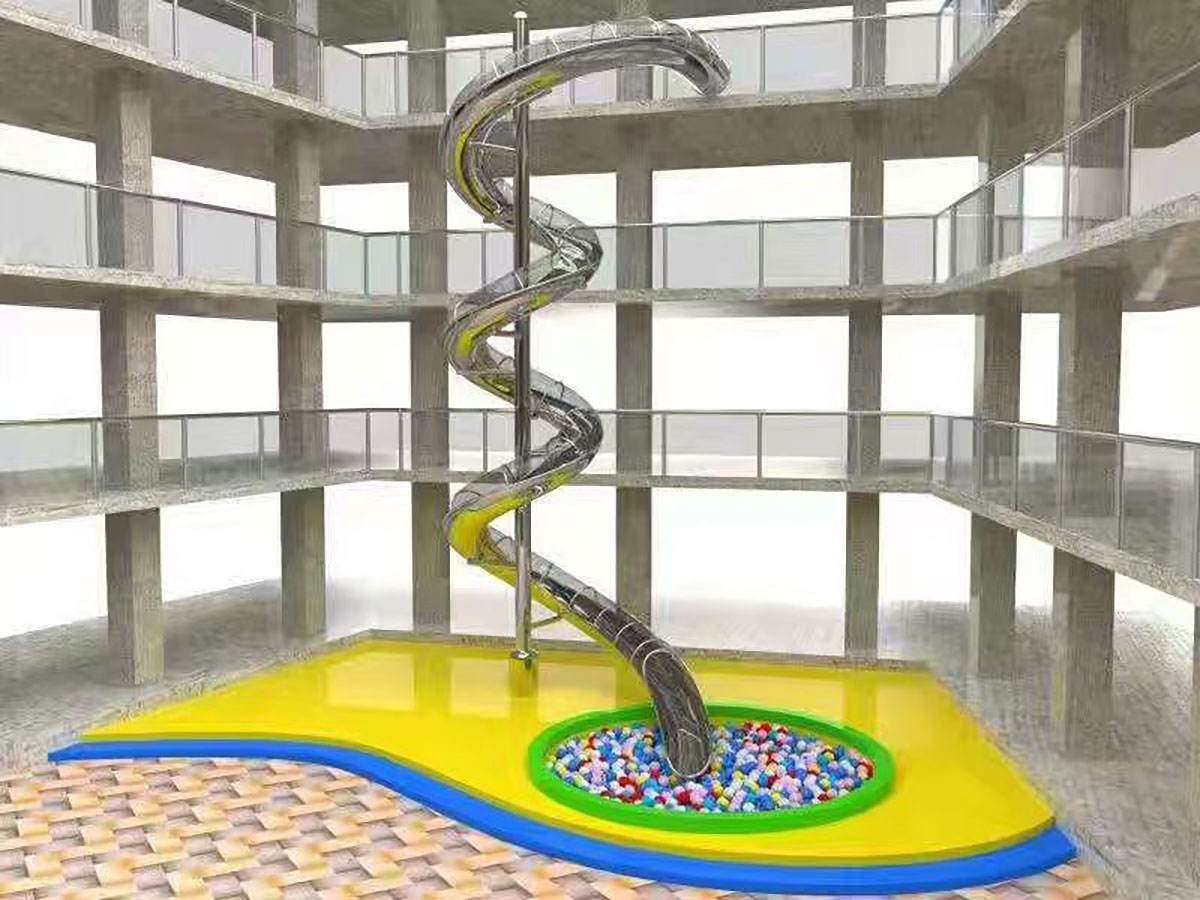 不锈钢游乐场滑梯 (7)