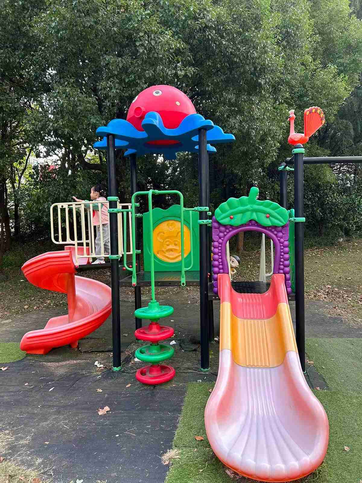 儿童塑料滑梯 (6)