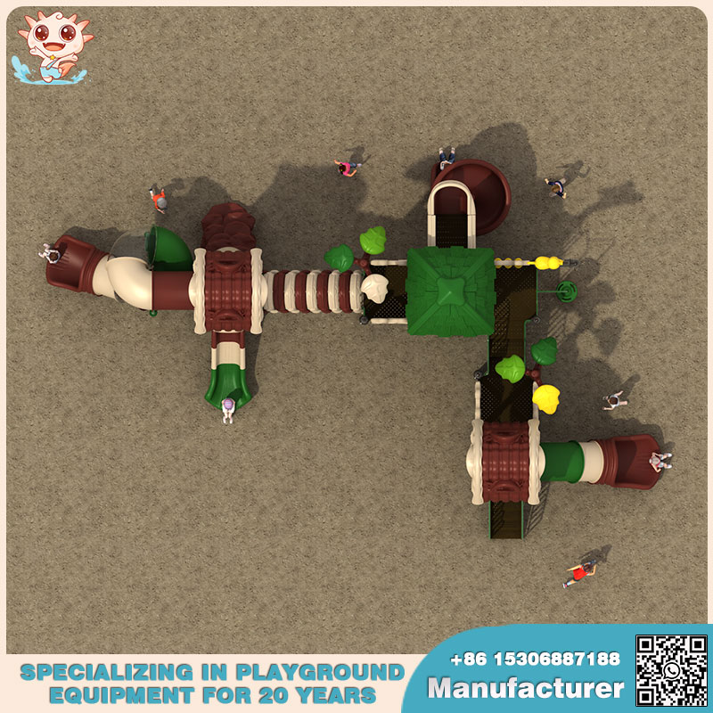 树屋游乐场释放户外游乐场设备的魅力