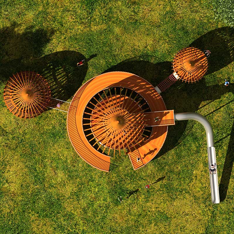 河北固安中央公园核桃树屋案例