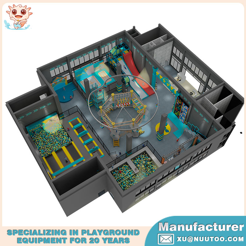 高品质幼儿室内蹦床公园 NU-BC005