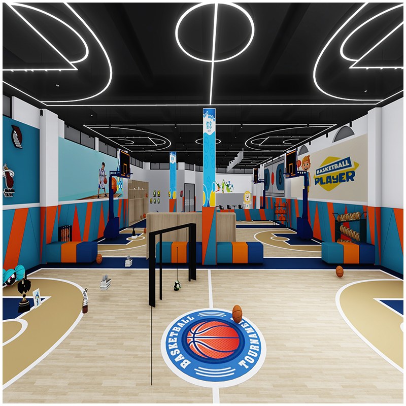 儿童篮球体能馆设备_儿童体能跑酷设备_室内游乐设备定制_源头厂家