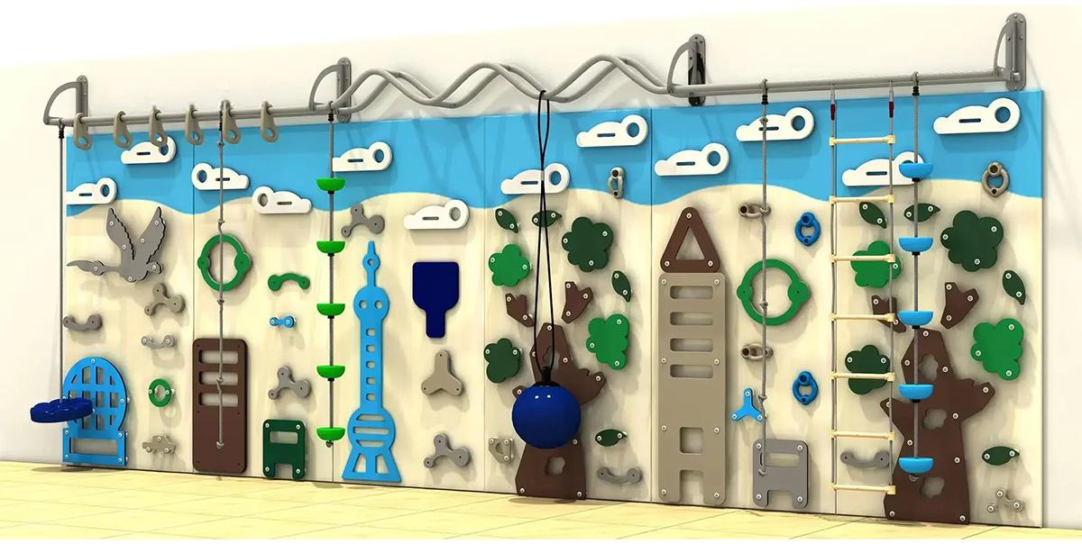 卡通儿童室内攀岩墙更多款式