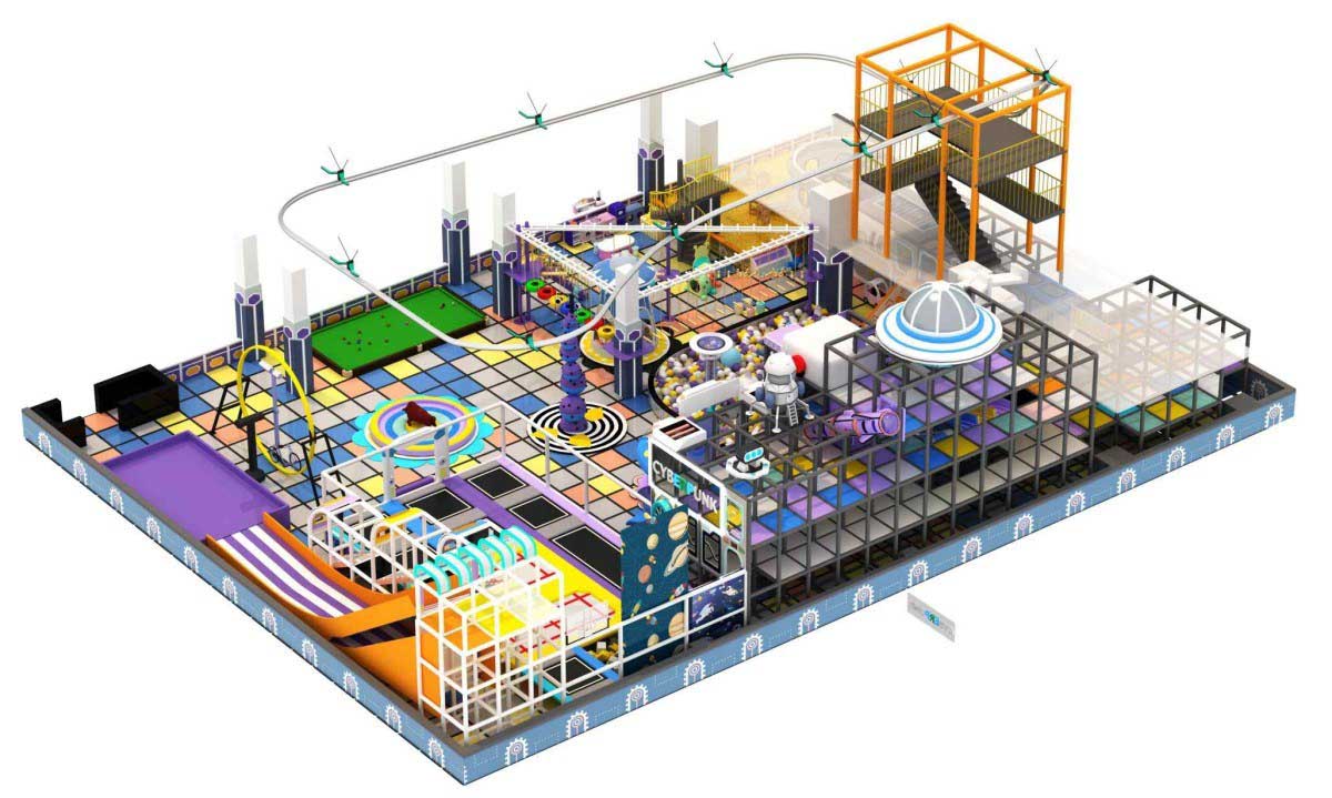 室内运动乐园设备产品详情展示