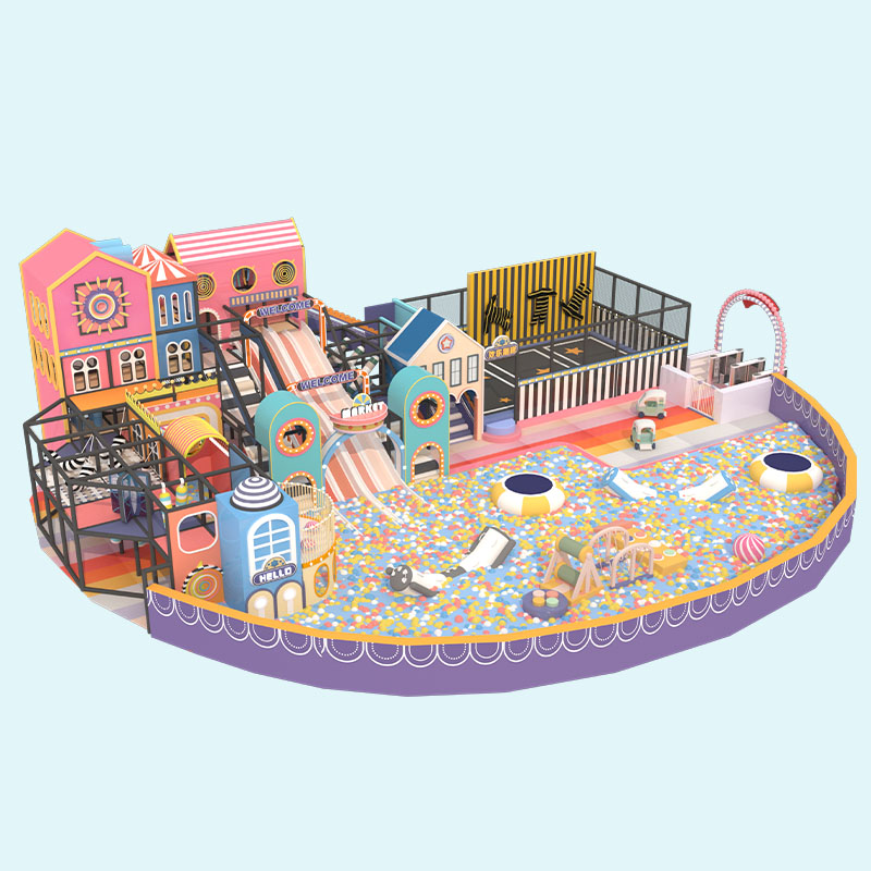 马卡龙系列淘气城堡 室内儿童游乐设备厂家定制