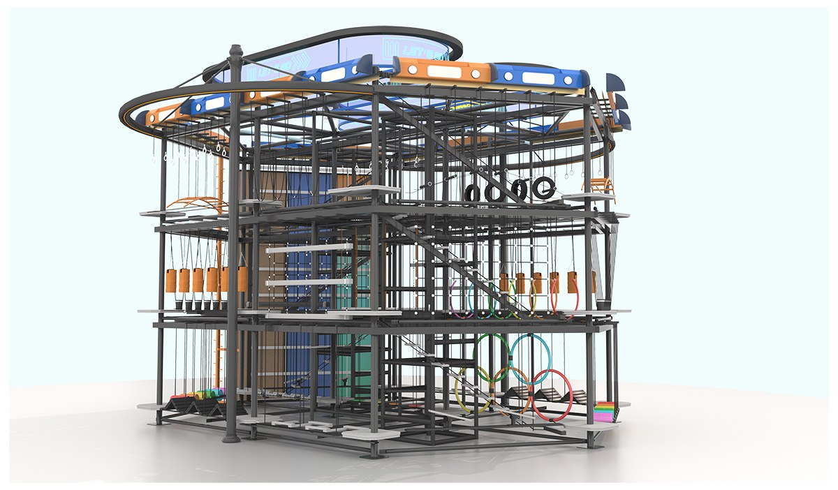 室内高空拓展攀岩设备产品详情