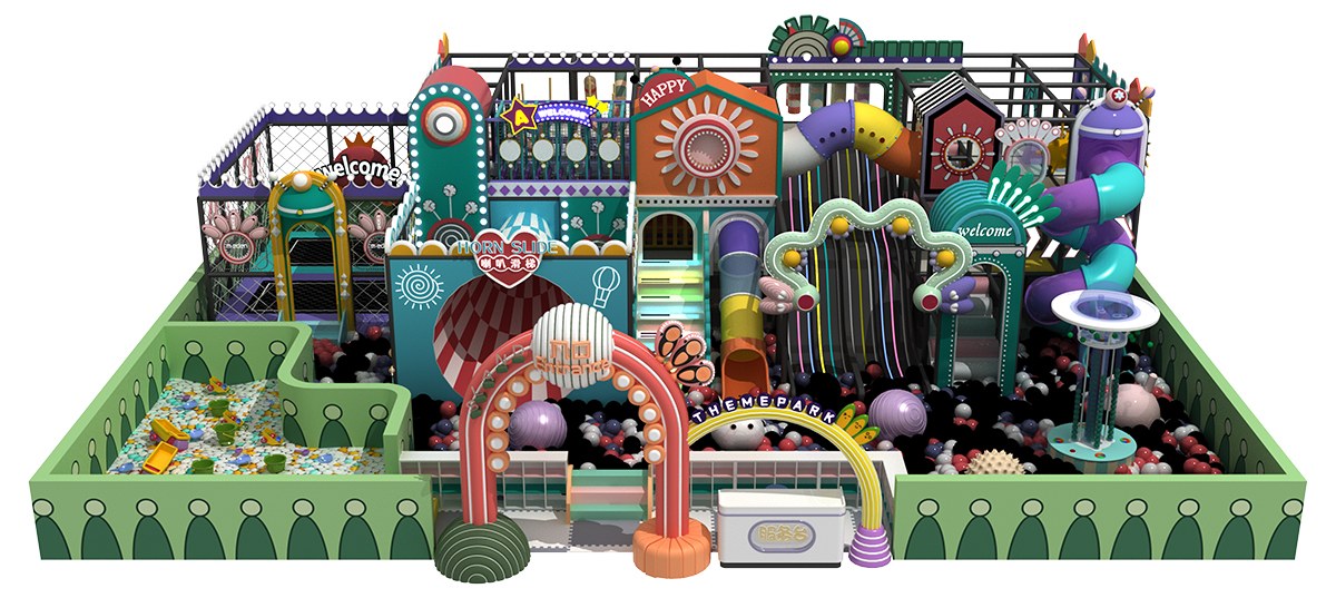 马卡龙童趣乐园淘气堡产品详情展示