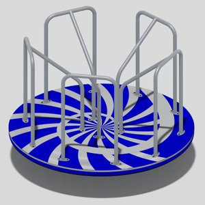 耐用的镀锌钢和 PE 环形交叉口 - 户外游戏旋转器