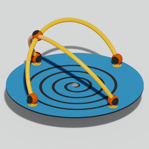 低中心重心设计的安全儿童旋转游乐设备