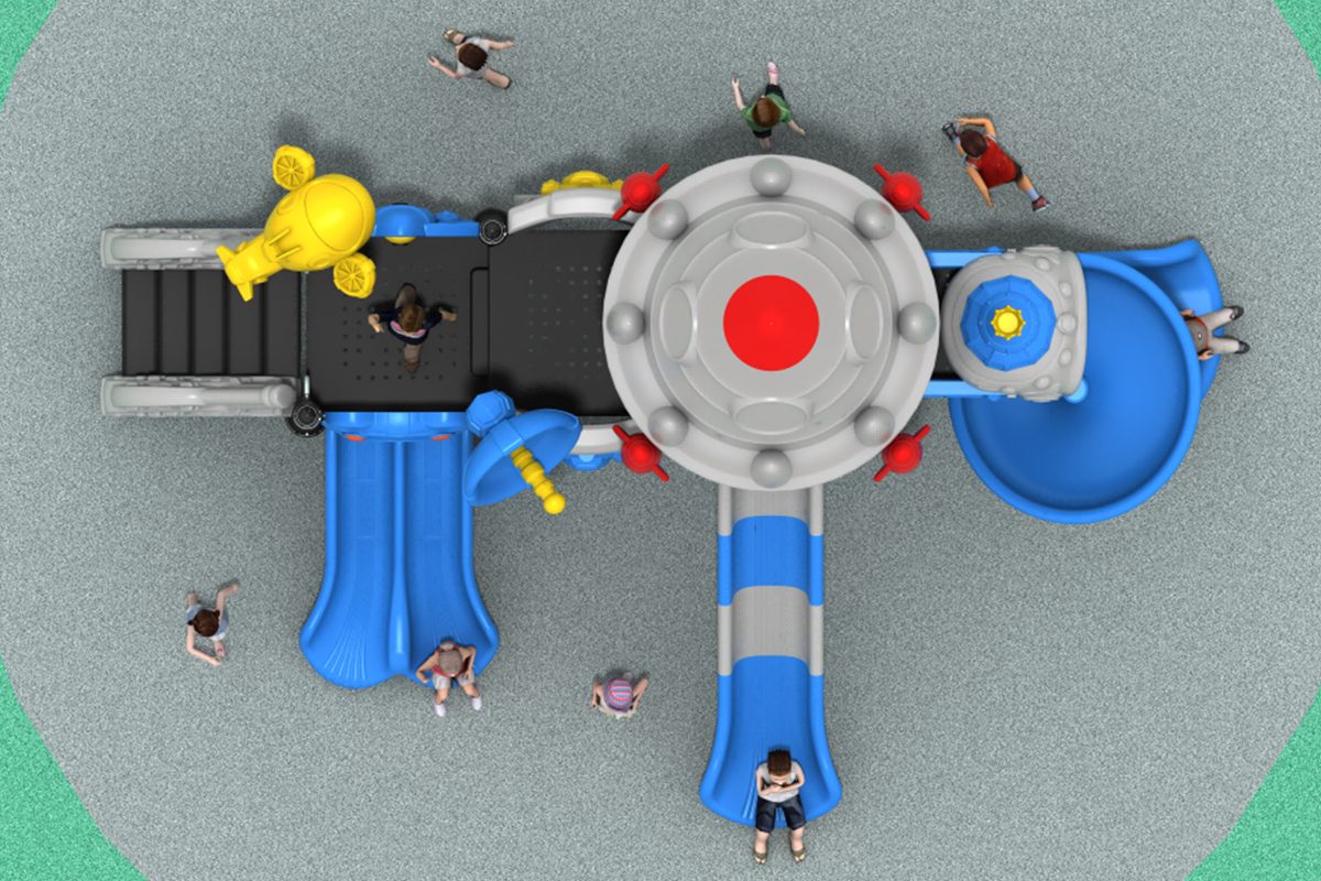 商用户外游乐场滑梯 (1)