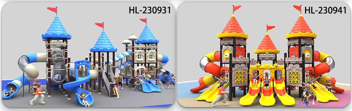 户外游乐场螺旋滑梯 (1)