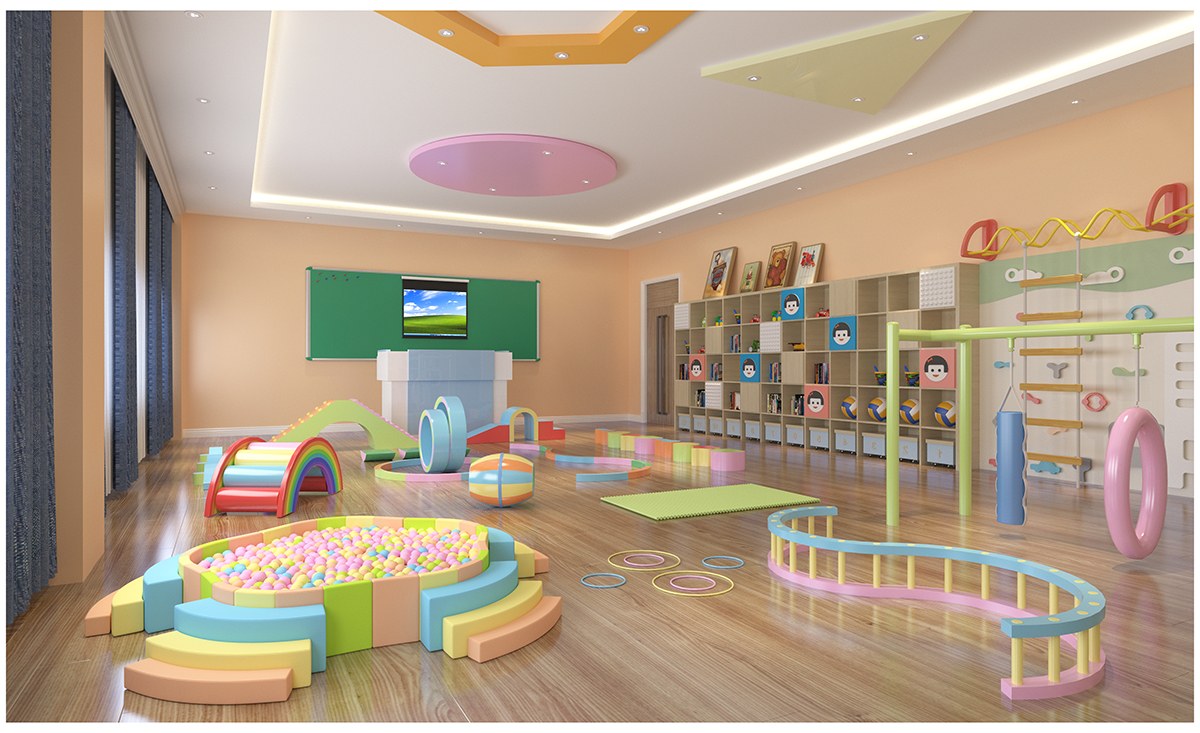 梅花型软体海洋球池产品场景展示