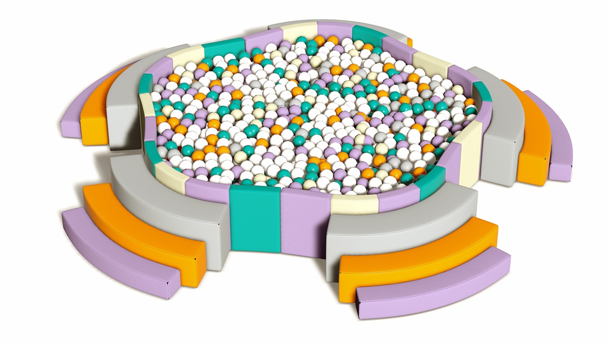 梅花型软体海洋球池产品详情