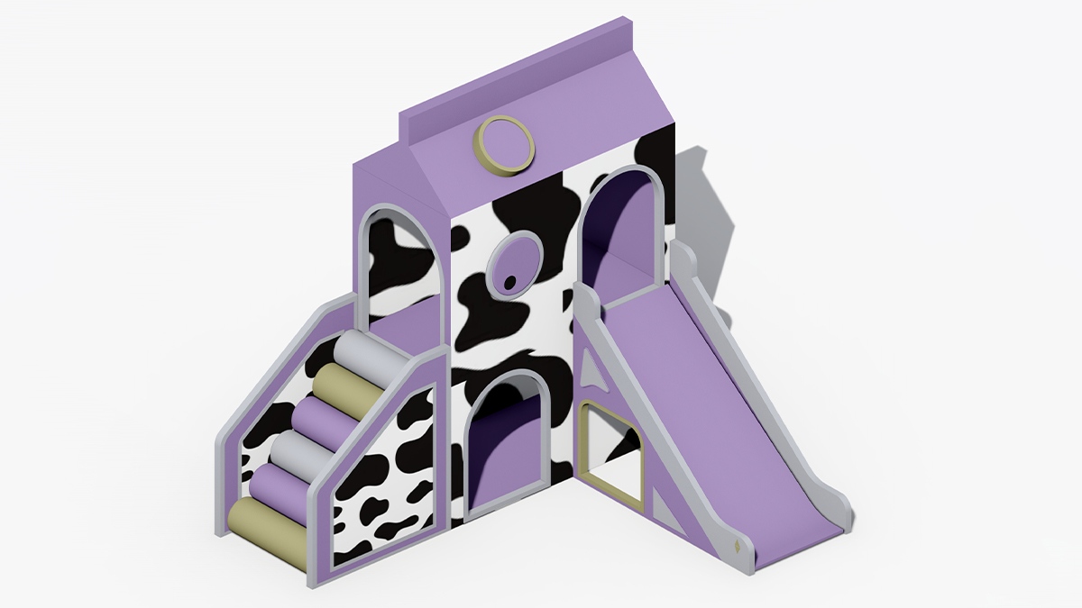 萌趣奶牛款 儿童室内软体攀爬滑梯组合产品详情 萌趣奶牛款 儿童室内软体攀爬滑梯组合产品详情