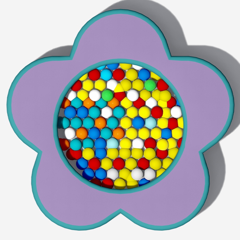 花瓣形 EN71 认证室内软体游乐场