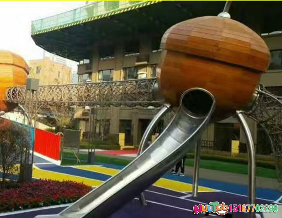非标游乐+游乐设备厂家+松果组合滑梯+小区游乐设施 (21)