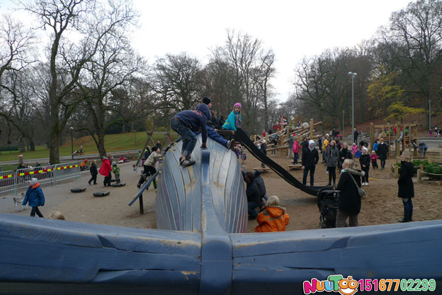 非标游乐+鲨鱼组合滑梯+儿童乐园设备 (5)