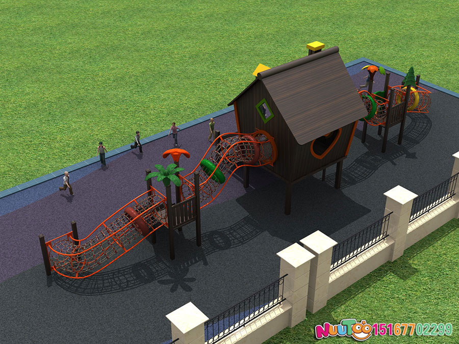 实木组合滑梯+原木组合滑梯+组合滑梯+儿童组合滑梯+小区组合滑梯-(18)