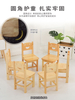 实木儿童椅子幼儿园凳子宝宝座椅靠背椅家用早教学坐小孩椅子