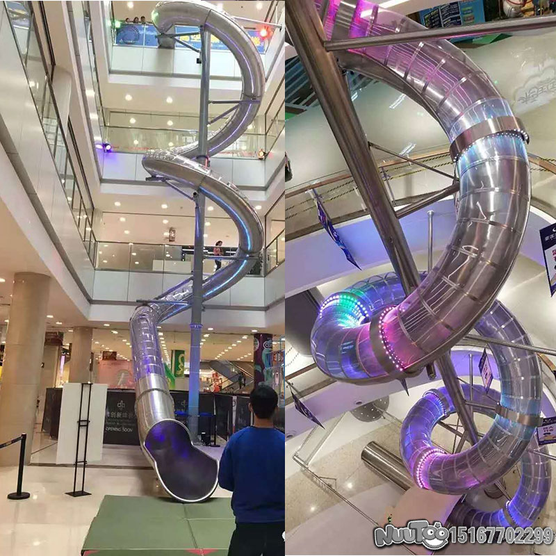 不锈钢滑梯+儿童滑梯+组合滑梯+山坡钻洞+木质滑梯18